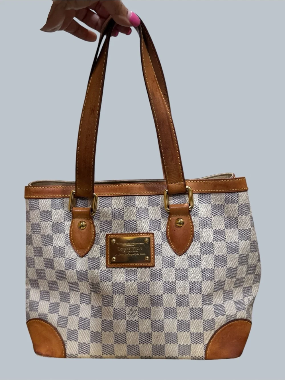 Louis Vuitton Damier Azur Hampstead PM & Dust Bag